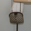 GUCCI GG Supreme Web Sherry Line Shoulder Bag PVC Beige 904 02 047 Auth hk2990-22