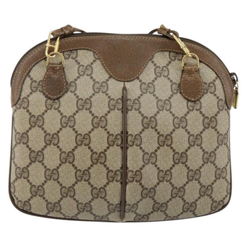 GUCCI GG Supreme Web Sherry Line Shoulder Bag PVC Beige 904 02 047 Auth hk2990 - 0