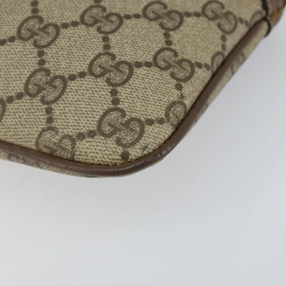 GUCCI GG Supreme Web Sherry Line Shoulder Bag PVC Beige 904 02 047 Auth hk2991