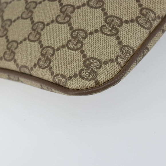 GUCCI GG Supreme Web Sherry Line Shoulder Bag PVC Beige 904 02 047 Auth hk2991