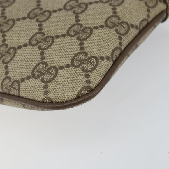 GUCCI GG Supreme Web Sherry Line Shoulder Bag PVC Beige 904 02 047 Auth hk2991