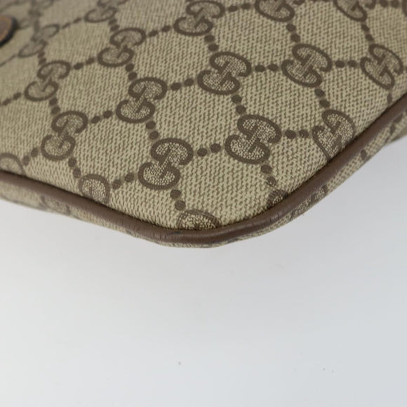 GUCCI GG Supreme Web Sherry Line Shoulder Bag PVC Beige 904 02 047 Auth hk2991