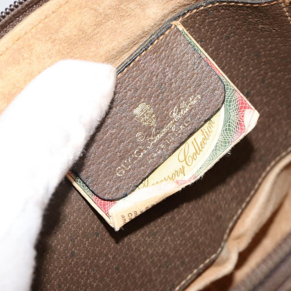 GUCCI GG Supreme Web Sherry Line Shoulder Bag PVC Beige 904 02 047 Auth hk2991