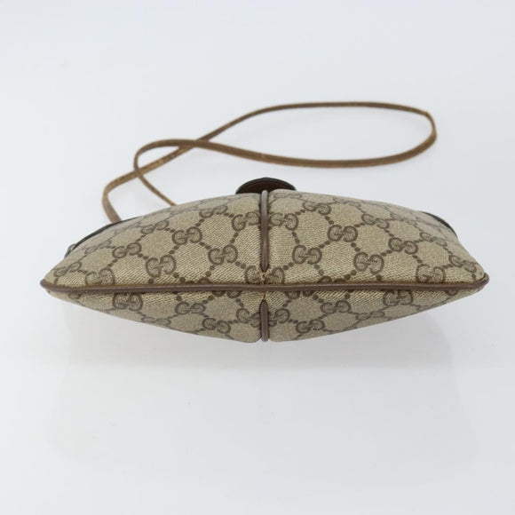 GUCCI GG Supreme Web Sherry Line Shoulder Bag PVC Beige 904 02 047 Auth hk2991