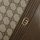 GUCCI GG Supreme Shoulder Bag PVC Beige Gold Auth hk2992-17