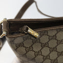 GUCCI GG Supreme Shoulder Bag PVC Beige Gold Auth hk2992-10