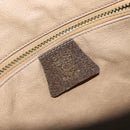 GUCCI GG Supreme Shoulder Bag PVC Beige Gold Auth hk2992-18