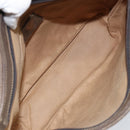 GUCCI GG Supreme Shoulder Bag PVC Beige Gold Auth hk2992-11