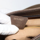 GUCCI GG Supreme Shoulder Bag PVC Beige Gold Auth hk2992-12