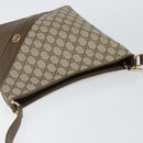 GUCCI GG Supreme Shoulder Bag PVC Beige Gold Auth hk2992-6