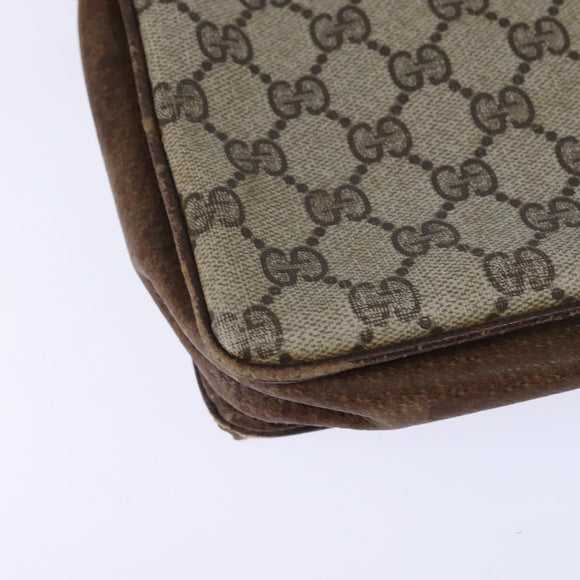 GUCCI GG Supreme Shoulder Bag PVC Beige Gold 001 16 4084 Auth hk2993