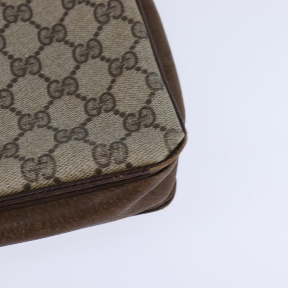 GUCCI GG Supreme Shoulder Bag PVC Beige Gold 001 16 4084 Auth hk2993