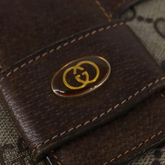 GUCCI GG Supreme Shoulder Bag PVC Beige Gold 001 16 4084 Auth hk2993