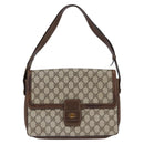 GUCCI GG Supreme Shoulder Bag PVC Beige Gold 001 16 4084 Auth hk2993-13