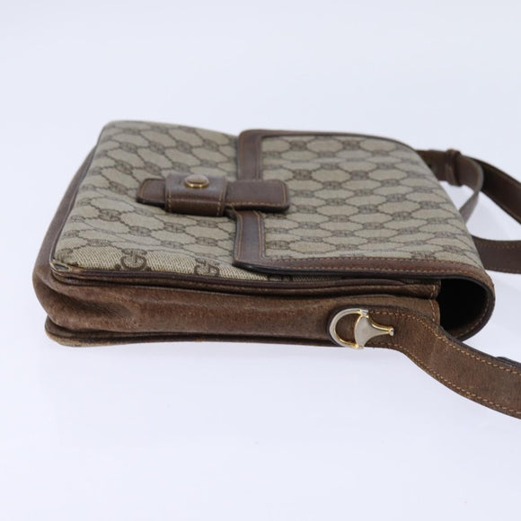 GUCCI GG Supreme Shoulder Bag PVC Beige Gold 001 16 4084 Auth hk2993