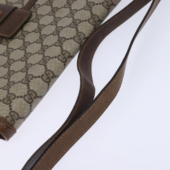 GUCCI GG Supreme Shoulder Bag PVC Beige Gold 001 16 4084 Auth hk2993