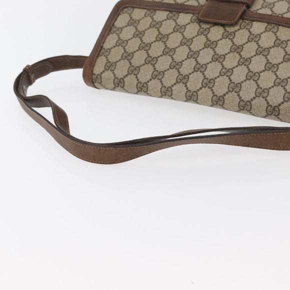GUCCI GG Supreme Shoulder Bag PVC Beige Gold 001 16 4084 Auth hk2993