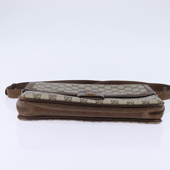 GUCCI GG Supreme Shoulder Bag PVC Beige Gold 001 16 4084 Auth hk2993