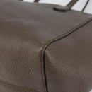 GUCCI Tragetasche Leder Gold Grau 354408 Auth hk2995-9