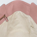 GUCCI Tote Bag Leather Gold Gray 354408 Auth hk2995-18