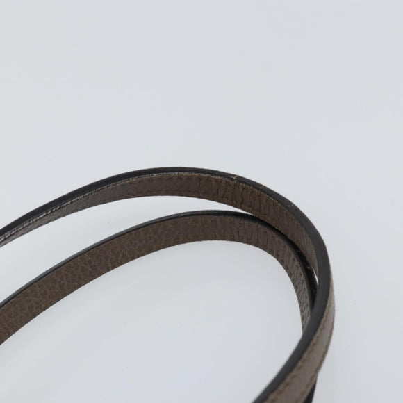 GUCCI Tote Bag Leather Gold Gray 354408 Auth hk2995