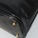 GUCCI Bamboo Hand Bag Enamel 2way Black Gold 000 58 0290 Auth hk2996-14