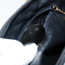 GUCCI Bamboo Hand Bag Enamel 2way Black Gold 000 58 0290 Auth hk2996-22