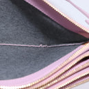 CELINE Trio Shoulder Bag Leather Pink Gold Auth hk2999-18