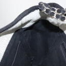 CHANEL Deauville line Chain Shoulder Bag Straw White Silver CC Auth hk3000-17