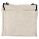 CHANEL Deauville line Chain Shoulder Bag Straw White Silver CC Auth hk3000-3