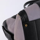 Chloe Alice Hand Bag Leather Purple Gold Auth hk3001-10