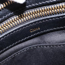 Chloe Alice Hand Bag Leather Purple Gold Auth hk3001-14