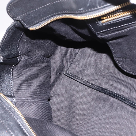 Chloe Alice Hand Bag Leather Purple Gold Auth hk3001