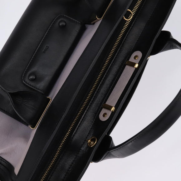 Chloe Alice Hand Bag Leather Purple Gold Auth hk3001