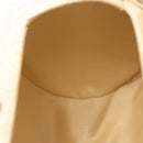 BVLGARI Logo Mania Shoulder Bag Canvas Beige Silver Auth hk3003-18