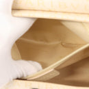 BVLGARI Logo Mania Shoulder Bag Canvas Beige Silver Auth hk3003-19