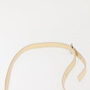 BVLGARI Logo Mania Shoulder Bag Canvas Beige Silver Auth hk3003-8