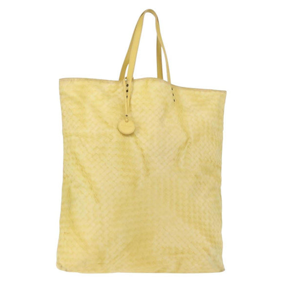 BOTTEGA VENETA Tote Bag Nylon Silver Auth hk3004