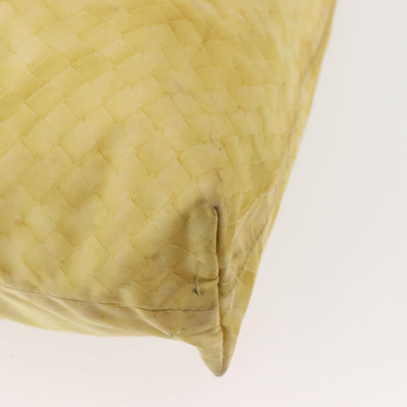 BOTTEGA VENETA Tote Bag Nylon Silver Auth hk3004