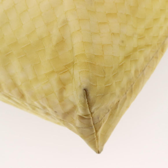 BOTTEGA VENETA Tote Bag Nylon Silver Auth hk3004