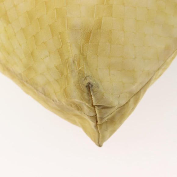 BOTTEGA VENETA Tote Bag Nylon Silver Auth hk3004