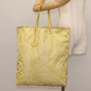 BOTTEGA VENETA Tote Bag Nylon Silver Auth hk3004-19