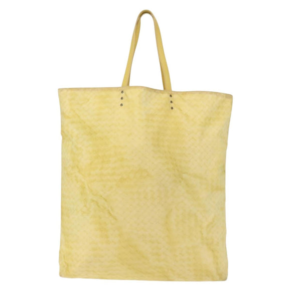 BOTTEGA VENETA Tote Bag Nylon Silver Auth hk3004