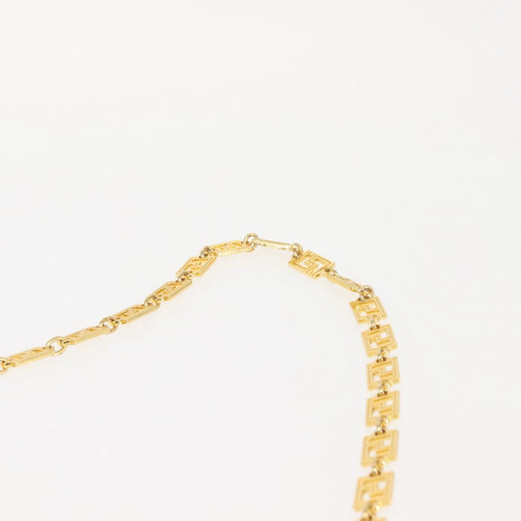 Gianni Versace Vanity Hand Bag Leather 2way Black Gold Auth hk3006