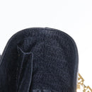 Gianni Versace Vanity Hand Bag Leather 2way Black Gold Auth hk3006-22