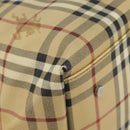 BURBERRY Nova Check Shoulder Bag PVC Beige Auth hk3007-16