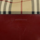 BURBERRY Nova Check Shoulder Bag PVC Beige Auth hk3007-17