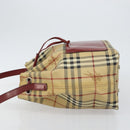 BURBERRY Nova Check Shoulder Bag PVC Beige Auth hk3007-4