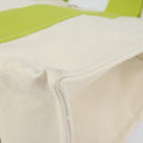 HERMES Bora Bora PM Tote Bag Canvas White Silver Auth hk3008-9