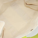 HERMES Bora Bora PM Tote Bag Canvas White Silver Auth hk3008-11